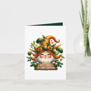 Cute Garden party welcome customisable Card