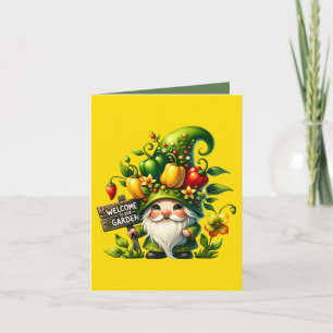 Cute Garden party welcome customisable Card
