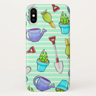 Cute Garden Tools & Plant Bulbs Case-Mate iPhone Case