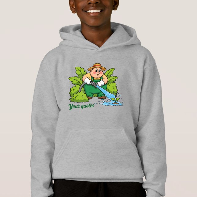 Cute Gardening Farmer Cartoon Artwork (Front)