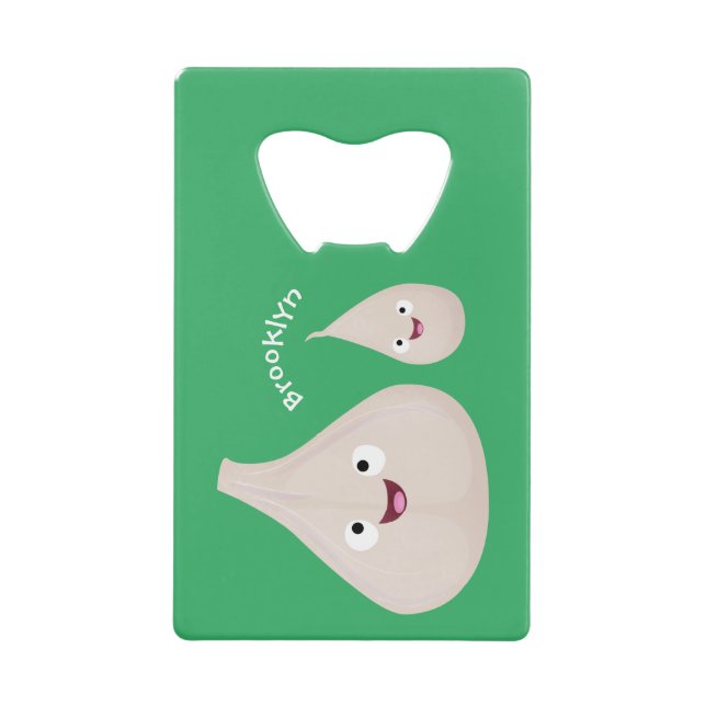 Cute garlic cartoon vegetable illustration  (Front)