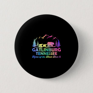 Cute Gatlinburg Tennessee Bear Great Smoky Mountai 6 Cm Round Badge