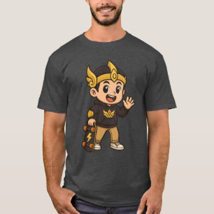 Cute Gatotkaca Modern Cartoon Indonesian Wayang He T-Shirt