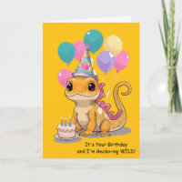 Cute Gecko Birthday Wishes From Your Lizard