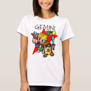 Cute Gemini Cartoon Twins T-Shirt