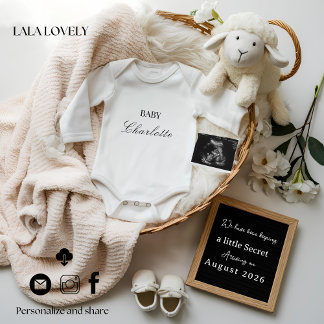 Cute Gender Neutral Pregnancy Announcement card