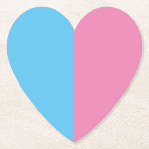 Cute Gender Reveal Ideas, paper coaster