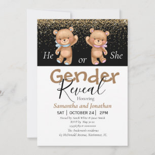 cute gender reveal invitations