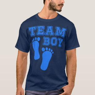 Cute Gender Reveal Team Boy baby shower Blue pregn T-Shirt