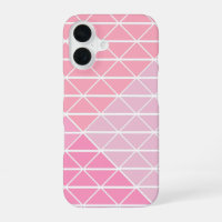 Cute Geometric Pattern of Triangles in Pink