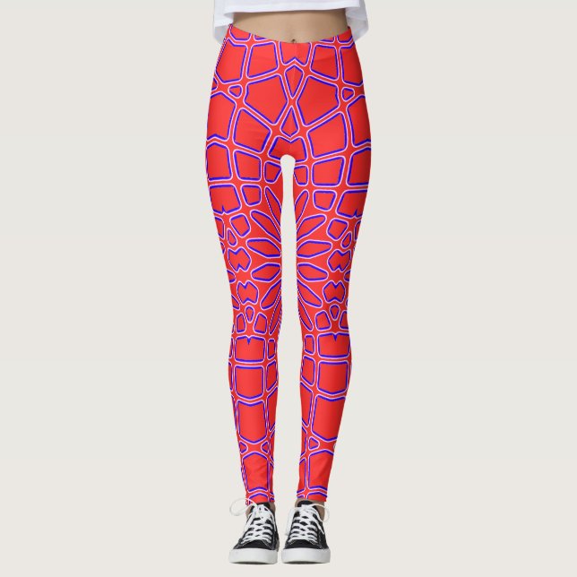 Cute geometric pattern "Ratti_Creative_Arts"     Leggings (Front)