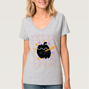 Cute Geometric Pumpkin Carving Costume Party T-Shirt