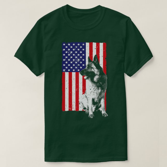 Cute German Shepherd Art Men Women Police K9 Train T-Shirt (Design Front)