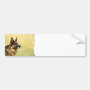 Cute German Shepherd Bumper Sticker