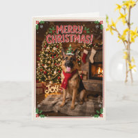 Cute German Shepherd Christmas Dog Lover