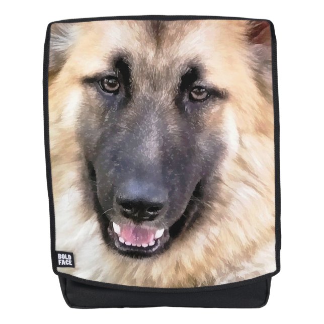 CUTE GERMAN SHEPHERD DOG BACKPACK (Front)