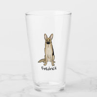 Cute German Shepherd Dog Cartoon Custom