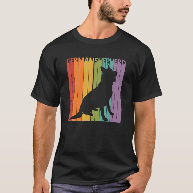 Cute German Shepherd Dog Owner T-Shirt (Front)