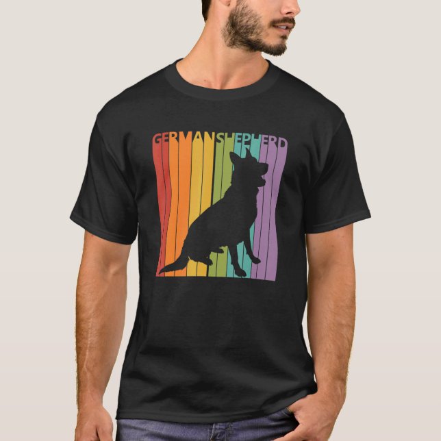 Cute German Shepherd Dog Owner T-Shirt (Front)