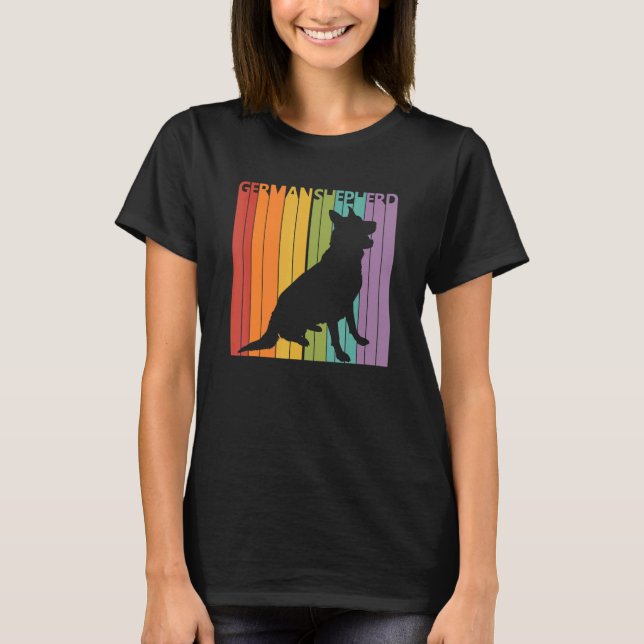 Cute German Shepherd Dog Owner T-Shirt (Front)