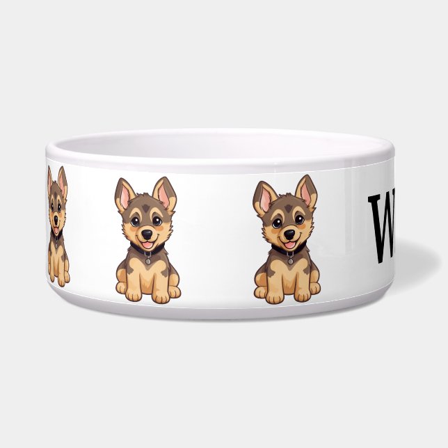 Cute German Shepherd Personalise (Left)