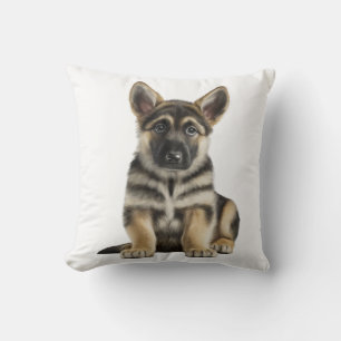 Cute German Shepherd Puppy Dog Cushion