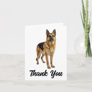 Cute German Shepherd Puppy Dog Lover Thank You Card