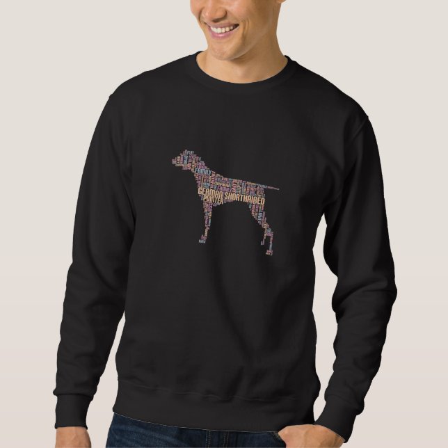 Cute German Shorthair Pointer Dog Puppy Don't Shop Sweatshirt (Front)