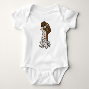 Cute German Shorthaired Pointer Puppy dog Baby Bodysuit