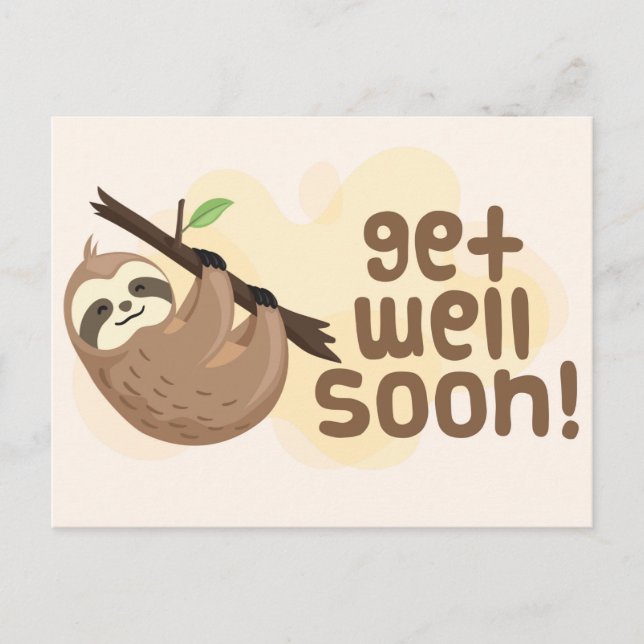 Cute Get Well Soon Postcard (Front)