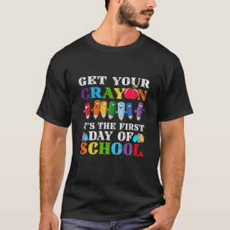 Cute Get Your Cray On Funny Colouring Skills T-Shirt