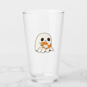 Cute ghost and cat, Gift Halloween Classic T-Shirt Glass