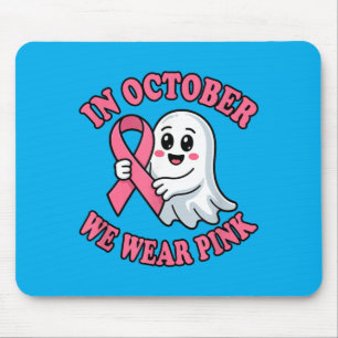 Cute Ghost Awareness Mouse Pad