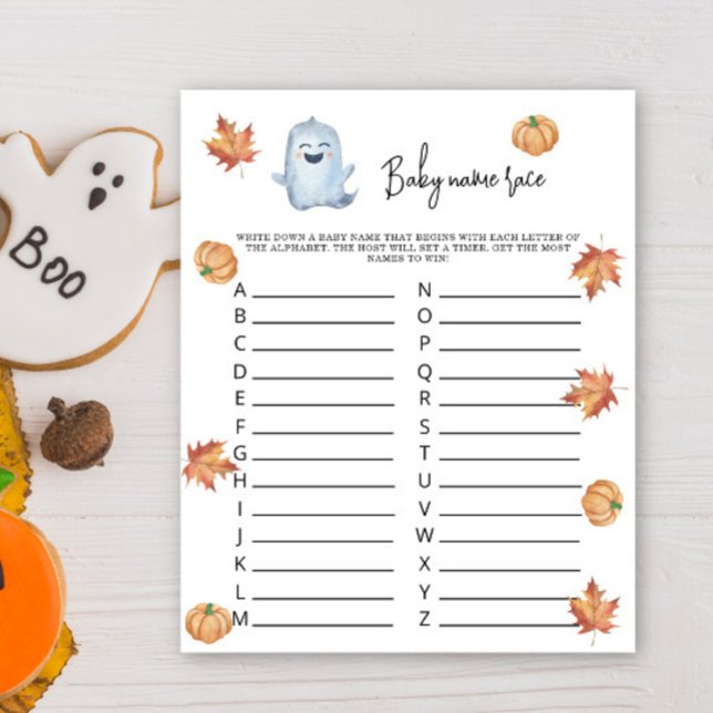 Cute ghost - Baby name race game (Creator Uploaded)