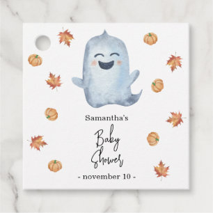 Cute ghost - baby shower favour tags