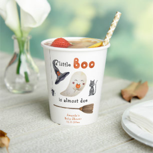 Cute ghost - baby shower paper cups