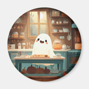 Cute Ghost Baking Cookies – Cosy Spooky Magnet