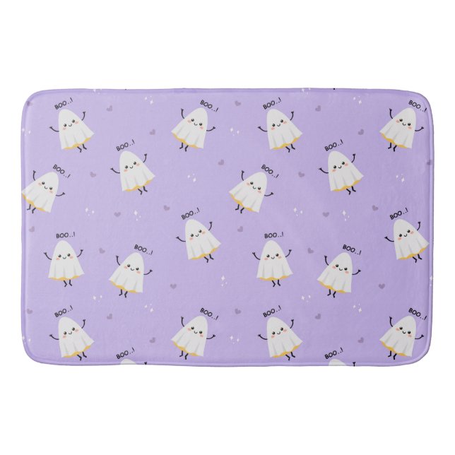 Cute Ghost Bath Mat (Front)