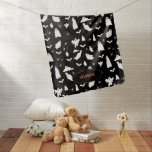 Cute Ghost, Bats & Spiders Halloween Pattern Baby Blanket<br><div class="desc">A cute black and white ghost,  bats and spiders pattern. A perfect design for anyone who loves cute illustrations of ghosts,  bats,  spiders and Halloween themed art. An ideal ghost pattern design for Halloween parties,  October Birthday parties,  Halloween home décor and gifts.</div>