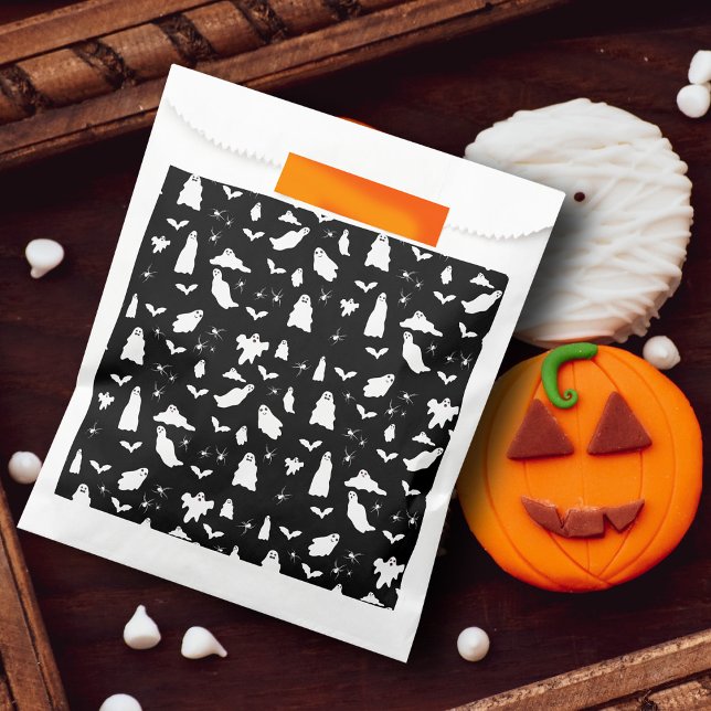 Cute Ghost, Bats & Spiders Halloween Pattern Favour Bags (Cute Ghost, Bats & Spiders Halloween Pattern Favor Bag)