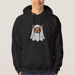 Cute Ghost Bear Halloween Hoodie