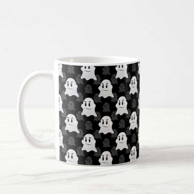 Cute Ghost Blob Design  Coffee Mug (Left)