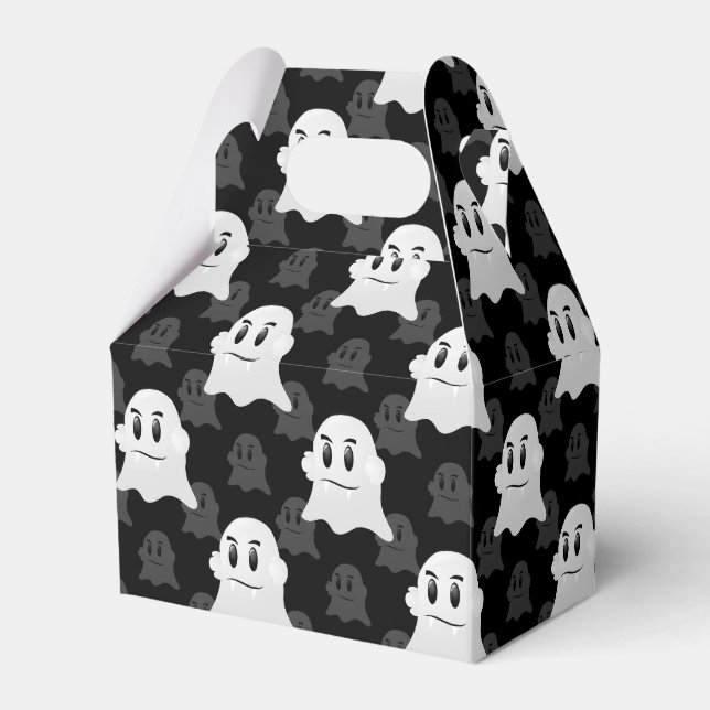 Cute Ghost Blob Design  Favour Box (Front Side)