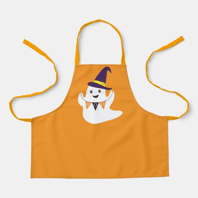 Cute Ghost Boo Apron (Front)