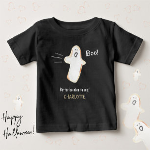 Cute Ghost 'Boo!' Halloween Baby T-Shirt