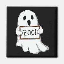 Cute Ghost BOO Sign Pin Button