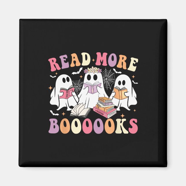 Cute Ghost Book Read More Books Funny Teachers Hal Magnet (Front)