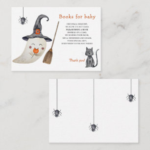 Cute ghost - books for baby ticket enclosure card