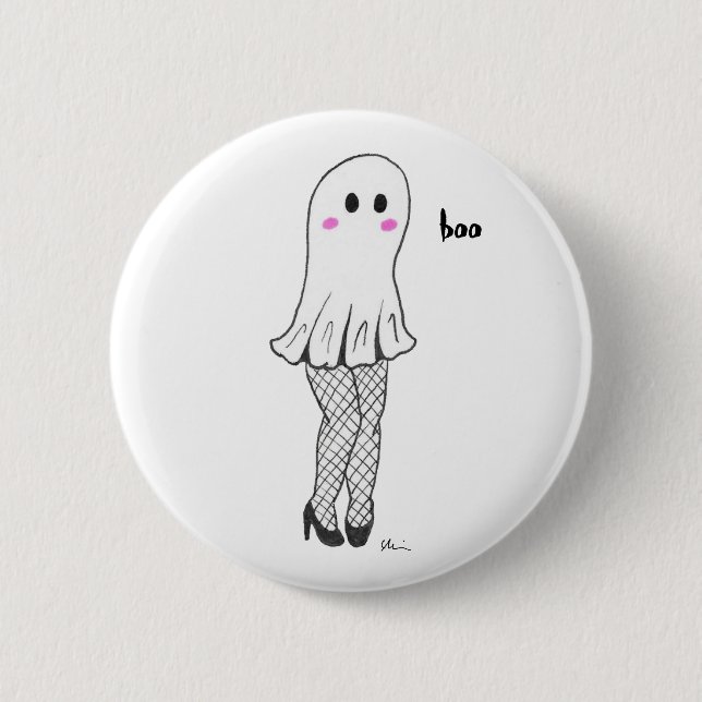 Cute Ghost Button (Front)