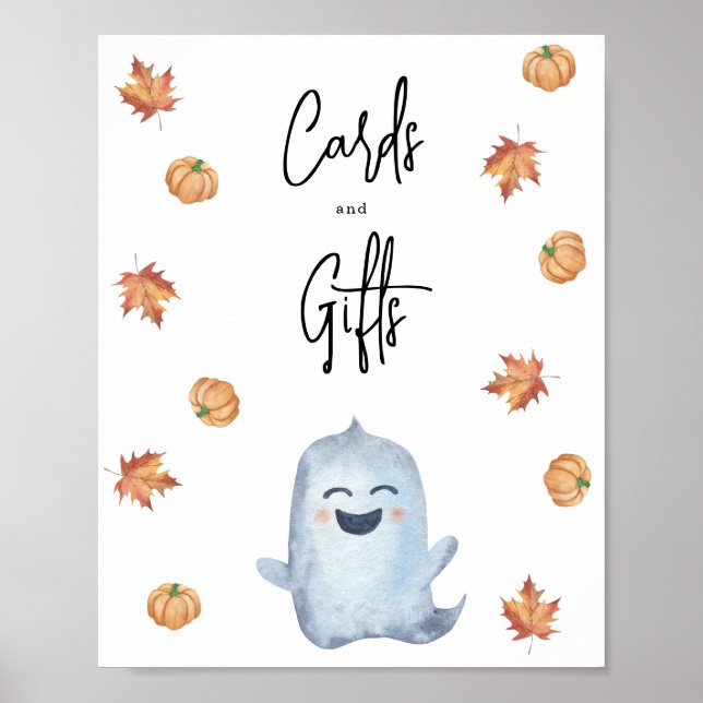 Cute ghost - cards and gifts poster (Front)